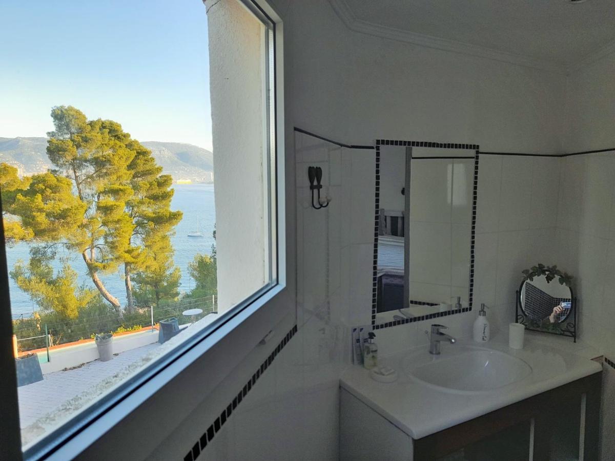 Villa-Chateau Les Terrasses - Tamaris, Plage Des Sablettes, Mer Au Bas De La Propriete Ла-Сейн-сюр-Мер Екстер'єр фото