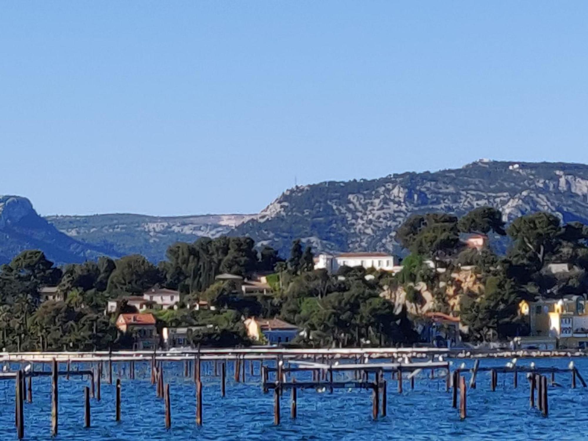 Villa-Chateau Les Terrasses - Tamaris, Plage Des Sablettes, Mer Au Bas De La Propriete Ла-Сейн-сюр-Мер Екстер'єр фото