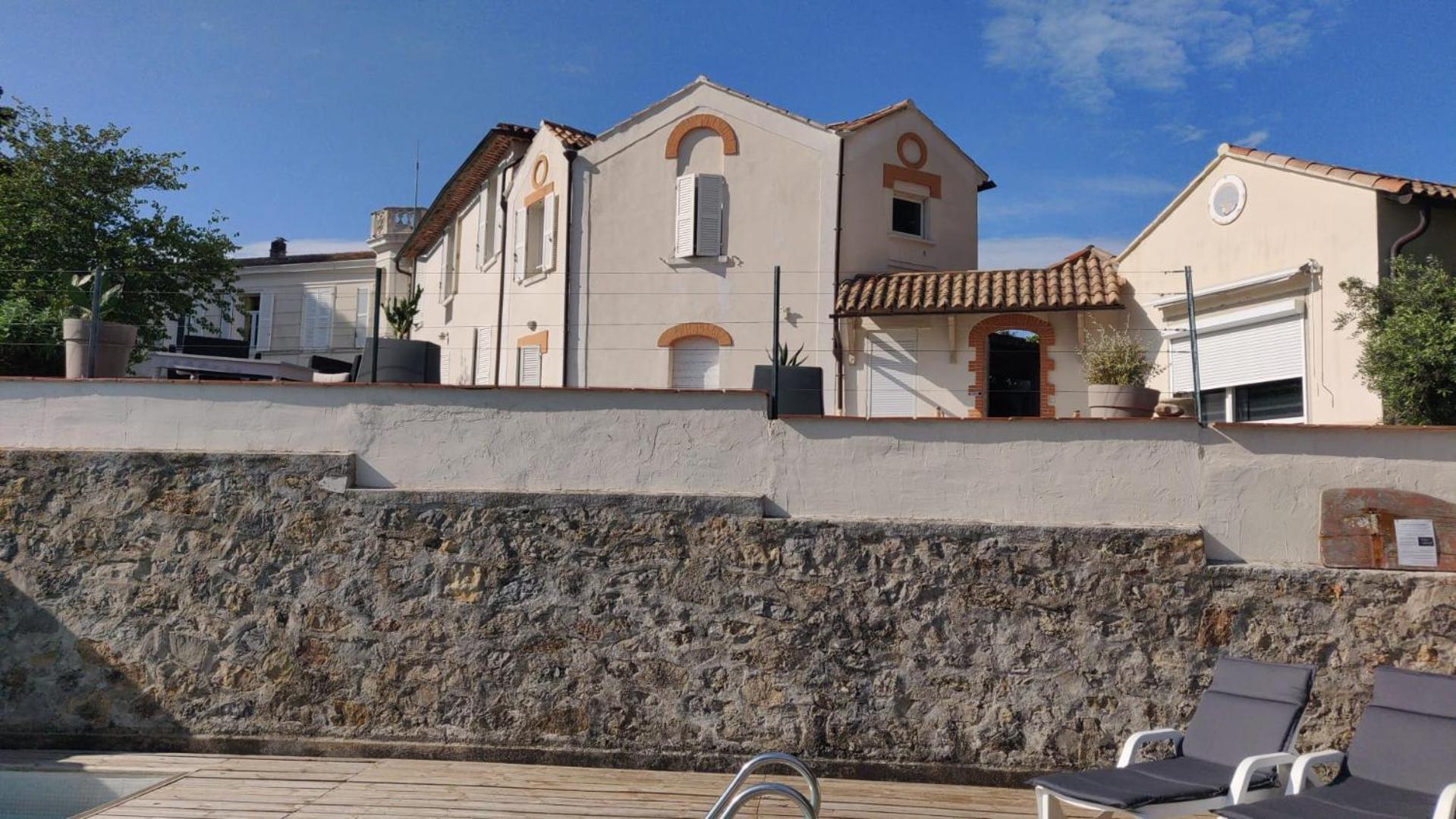 Villa-Chateau Les Terrasses - Tamaris, Plage Des Sablettes, Mer Au Bas De La Propriete Ла-Сейн-сюр-Мер Екстер'єр фото