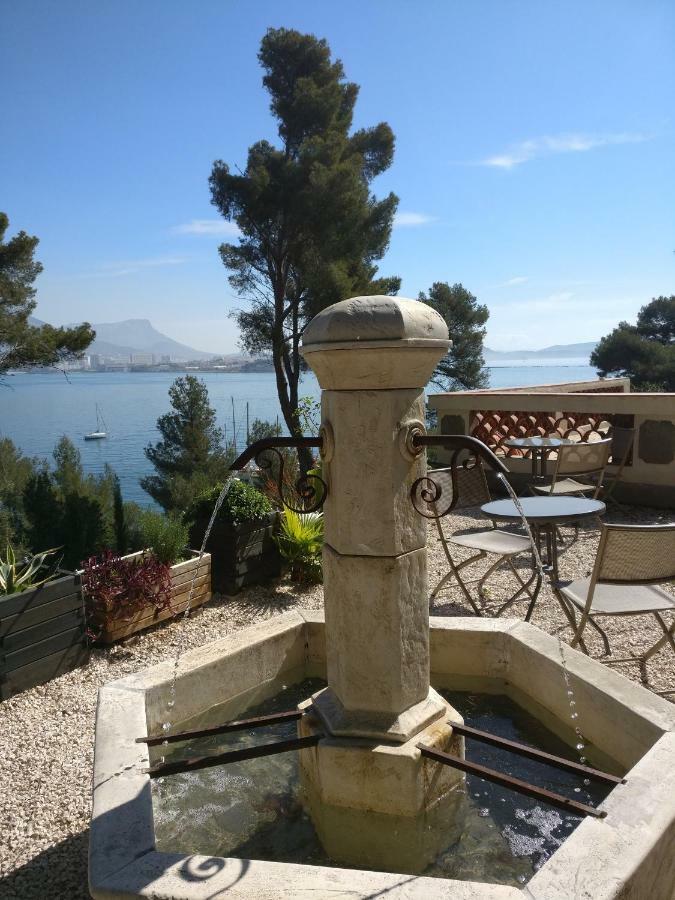 Villa-Chateau Les Terrasses - Tamaris, Plage Des Sablettes, Mer Au Bas De La Propriete Ла-Сейн-сюр-Мер Екстер'єр фото